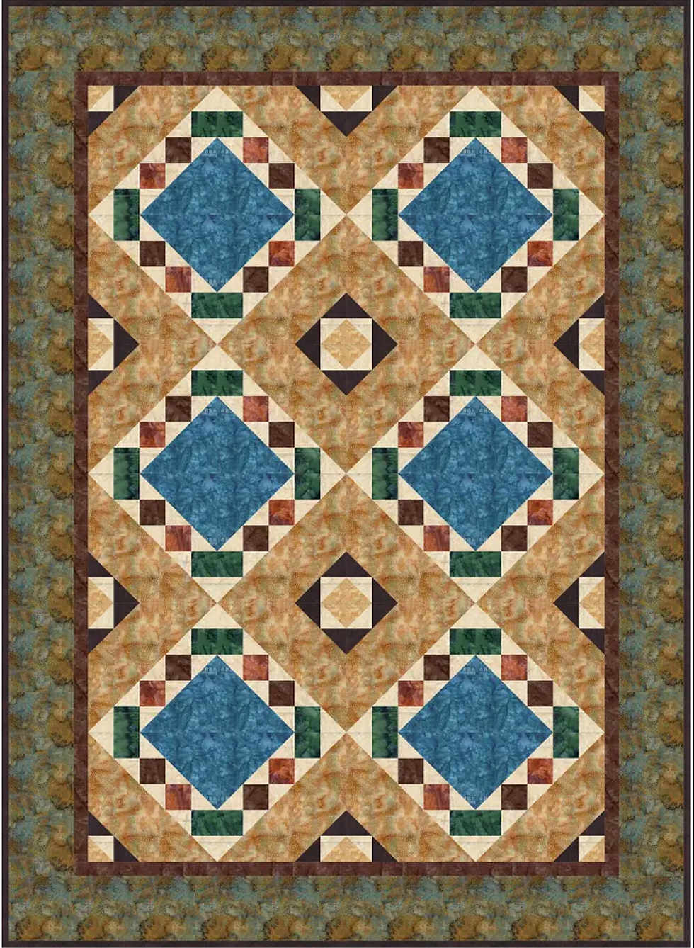 Speck in the Eye quilt by ttquilts, Tourmaline and Thyme