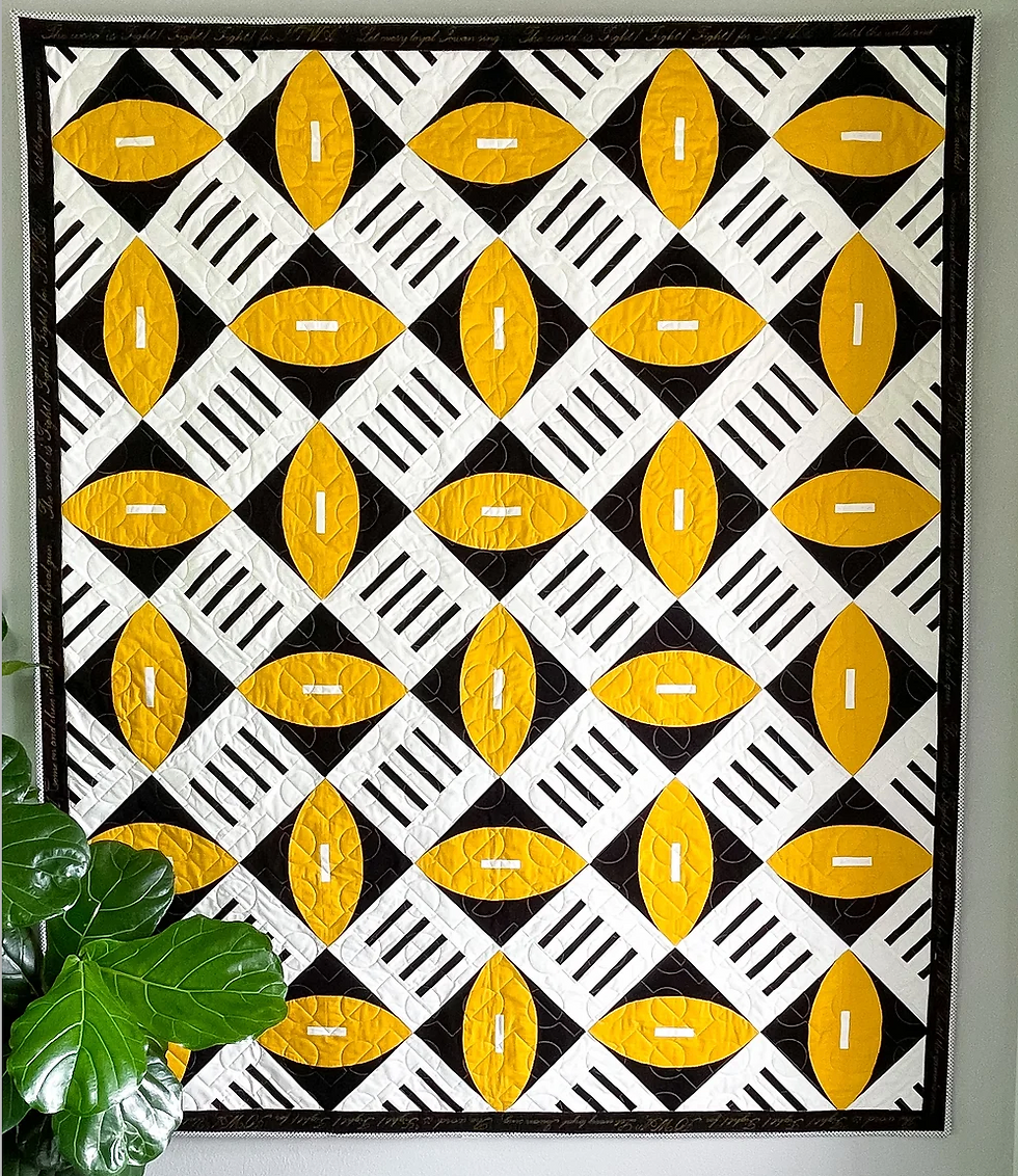 Fourth and Inches quilt by Jessica Steele Designs