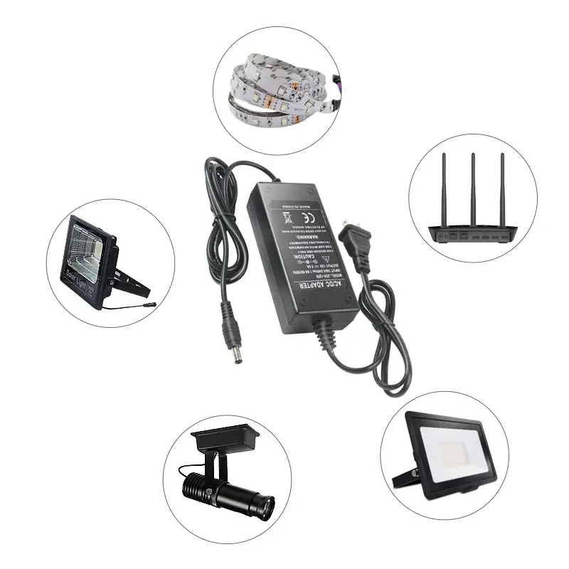 Thumbnail: AC 110-240v DC 12V 1A 2A 3A 4A 5A 6A 8A Universal Power Adapter Supply Charger