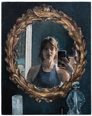 The Next Right Move, oil on panel, 20x25cm, 2025