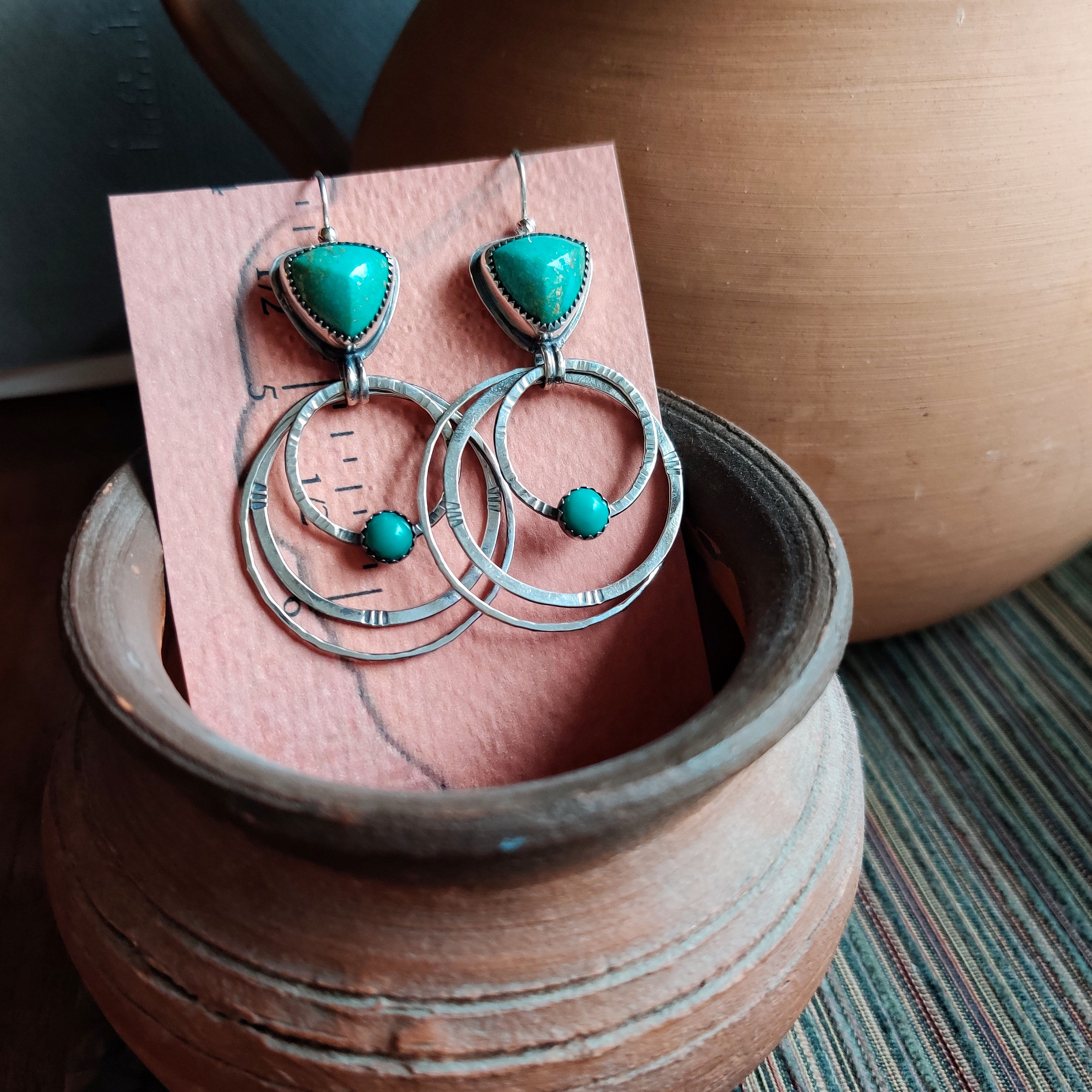 Sonoran Turquoise Trillions, hooped