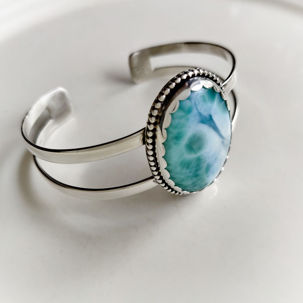 Thumbnail: Clear Waters .. cuff bracelet