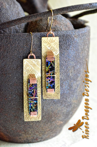 Cosmic Galaxies .. hook earrings