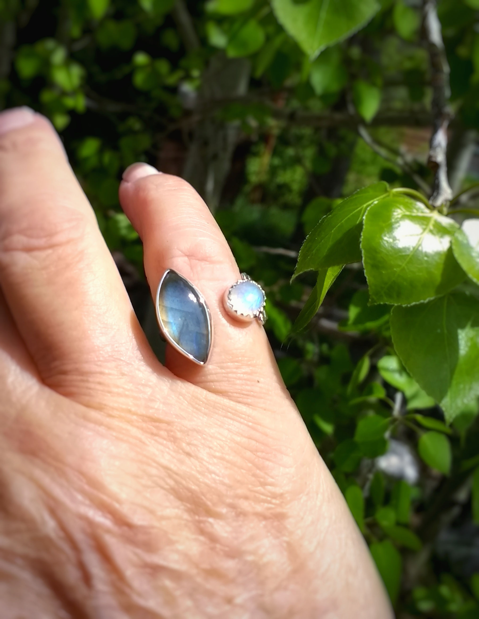 Two Sister .. Open Ring