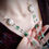 Thumbnail: Roman Glass White Birds necklace