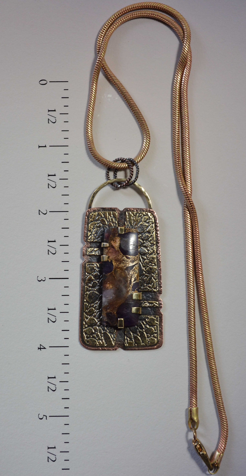 Thumbnail: Necklace .. Amethyst Bronze Age