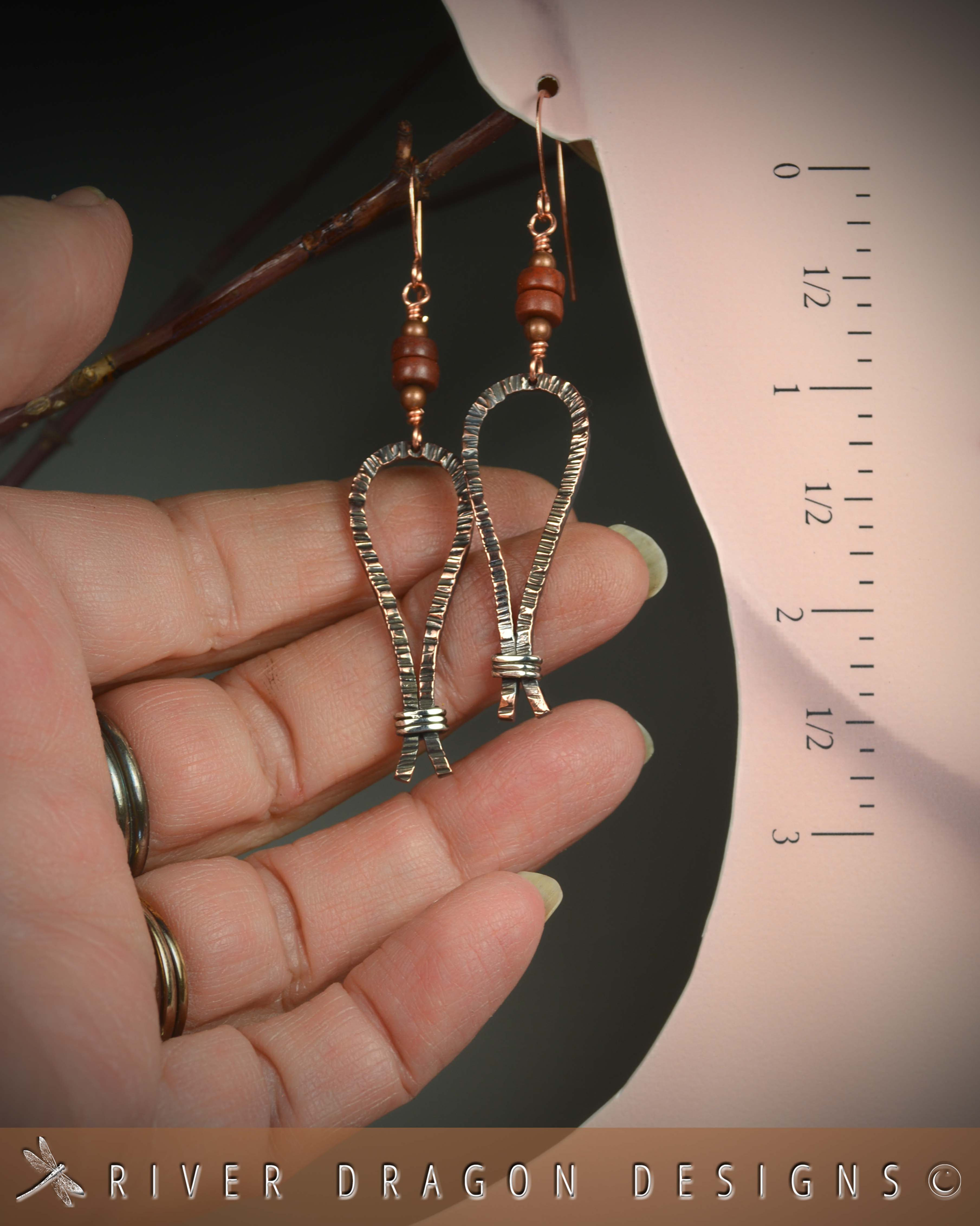 Hook Earrings .. Love Knots