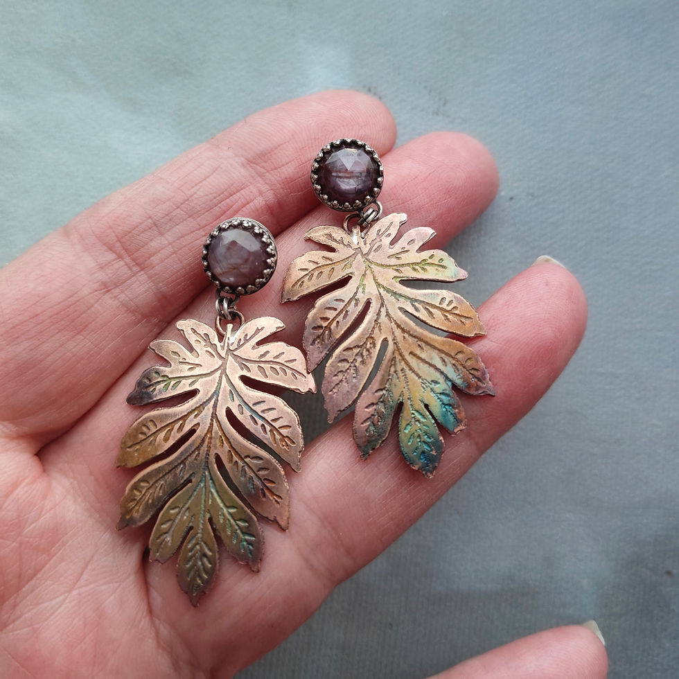 Thumbnail: Falling Leaves Series .. plum sapphire 