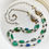 Thumbnail: Roman Glass White Birds necklace