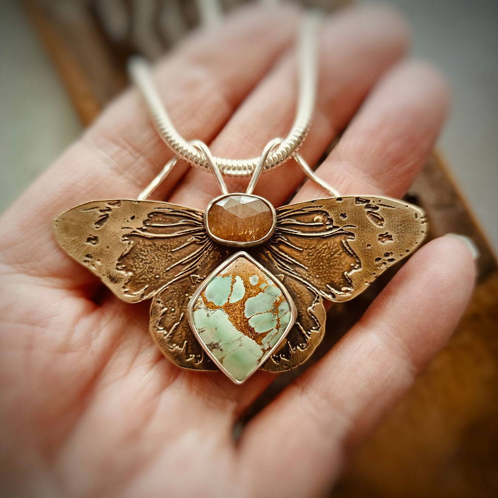 Australian Variscite Sunstone Butterfly