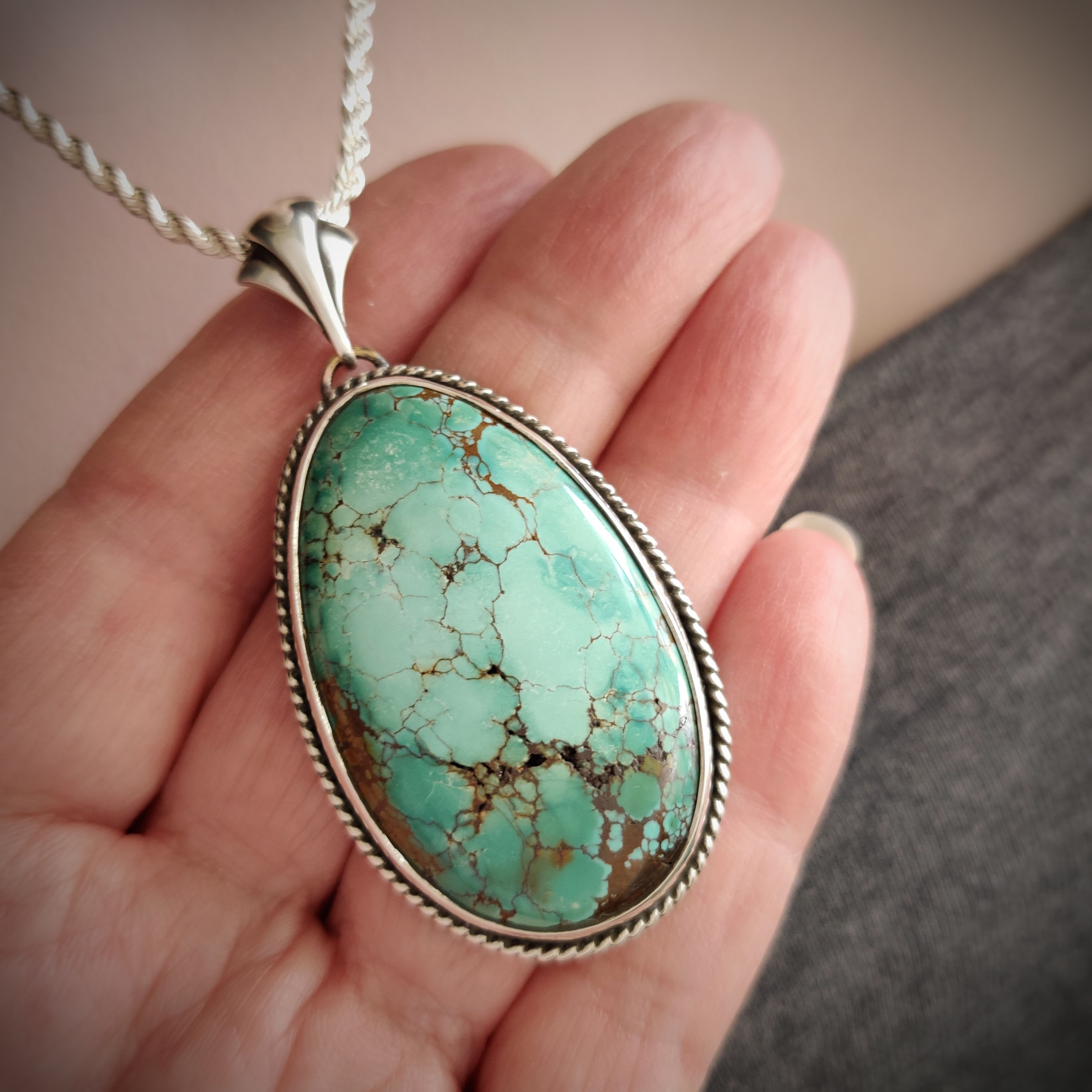 Mother Rock .. Spiderweb turquoise
