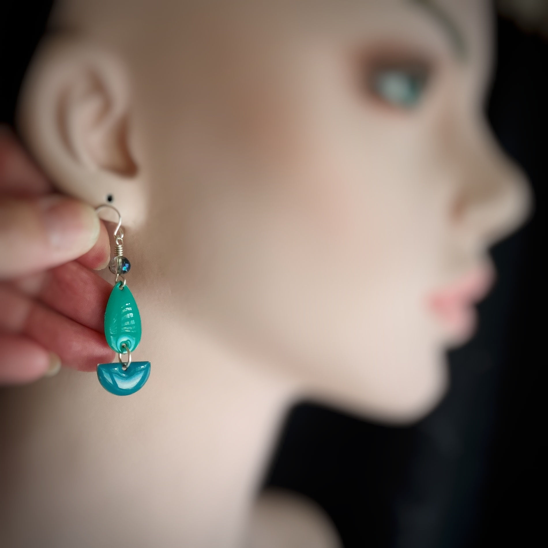 Enamel .. turquoise colours