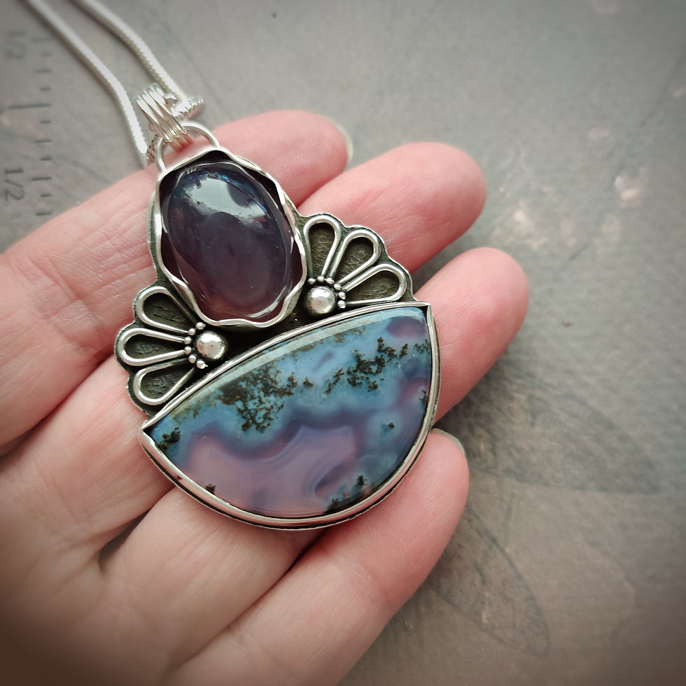 Thumbnail: Indonesian purple moss agate