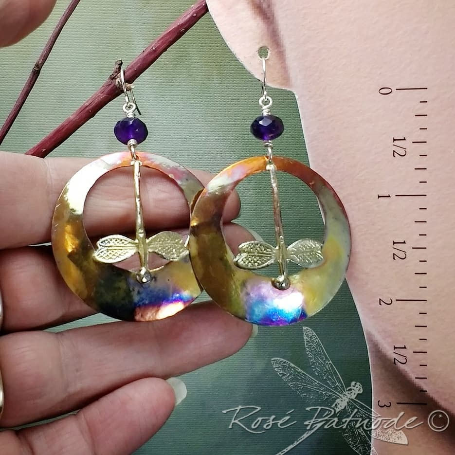 Thumbnail: Dragonfly Obsession .. hook earrings