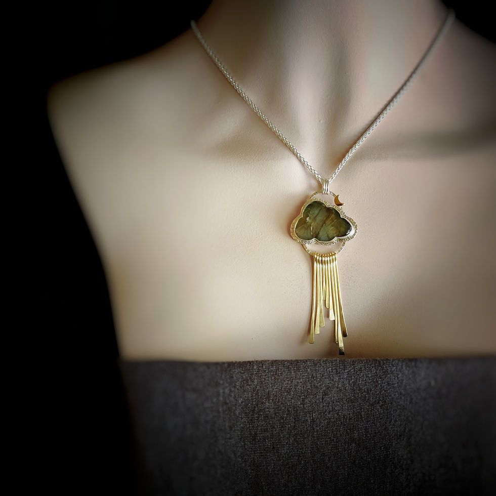 Thumbnail: Silver Lining Series .. green gold 