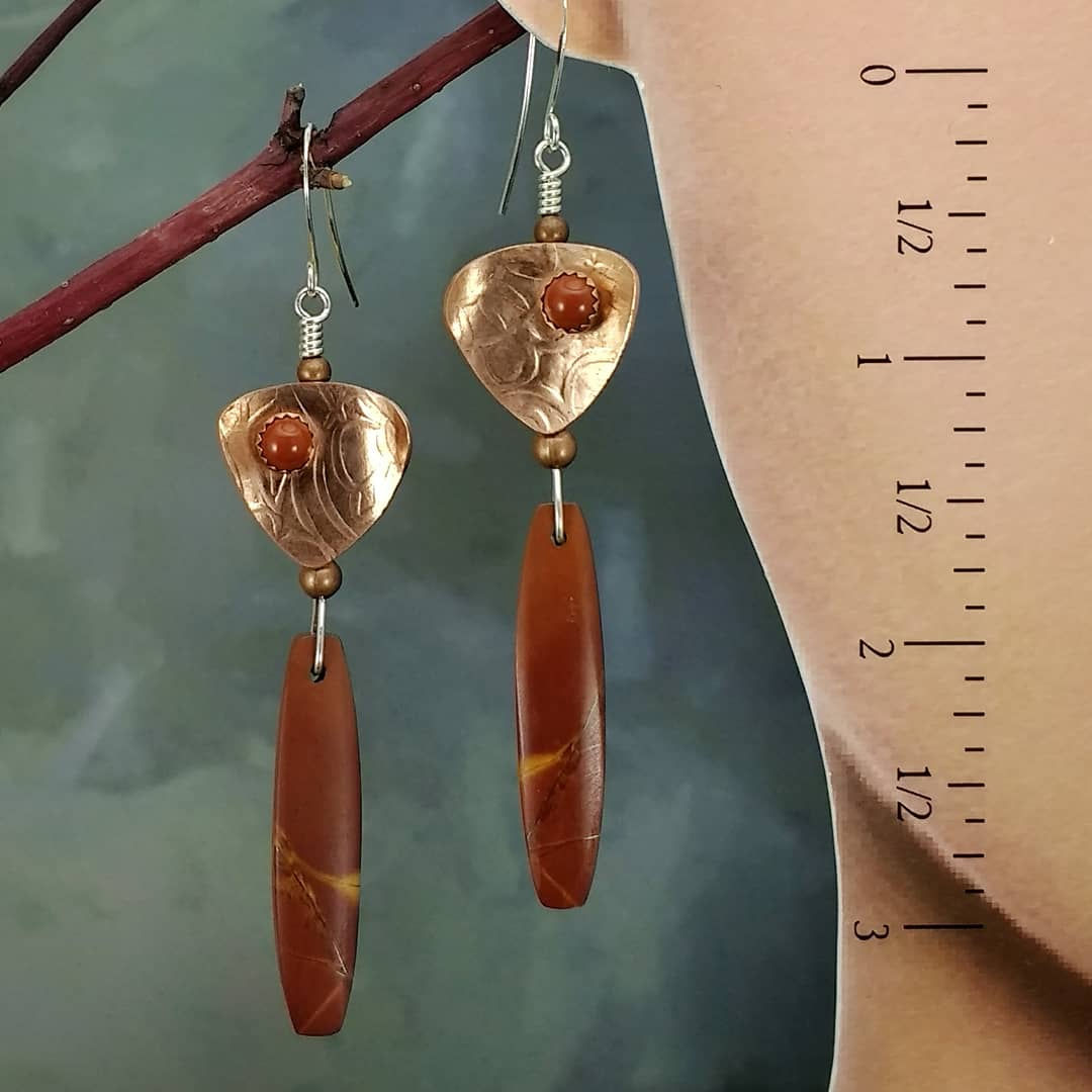 Abstract Afternoon Rain .. earrings