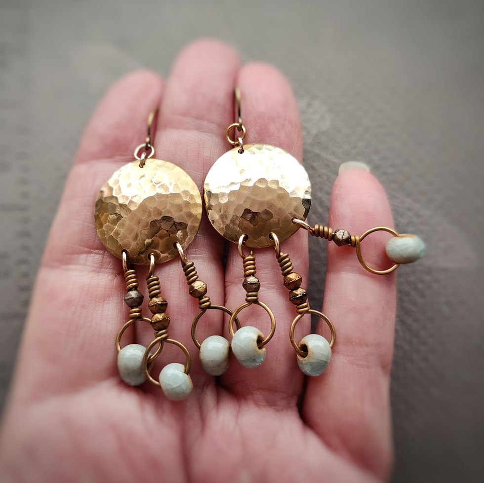 Bojangle .. seafoam crackle glass