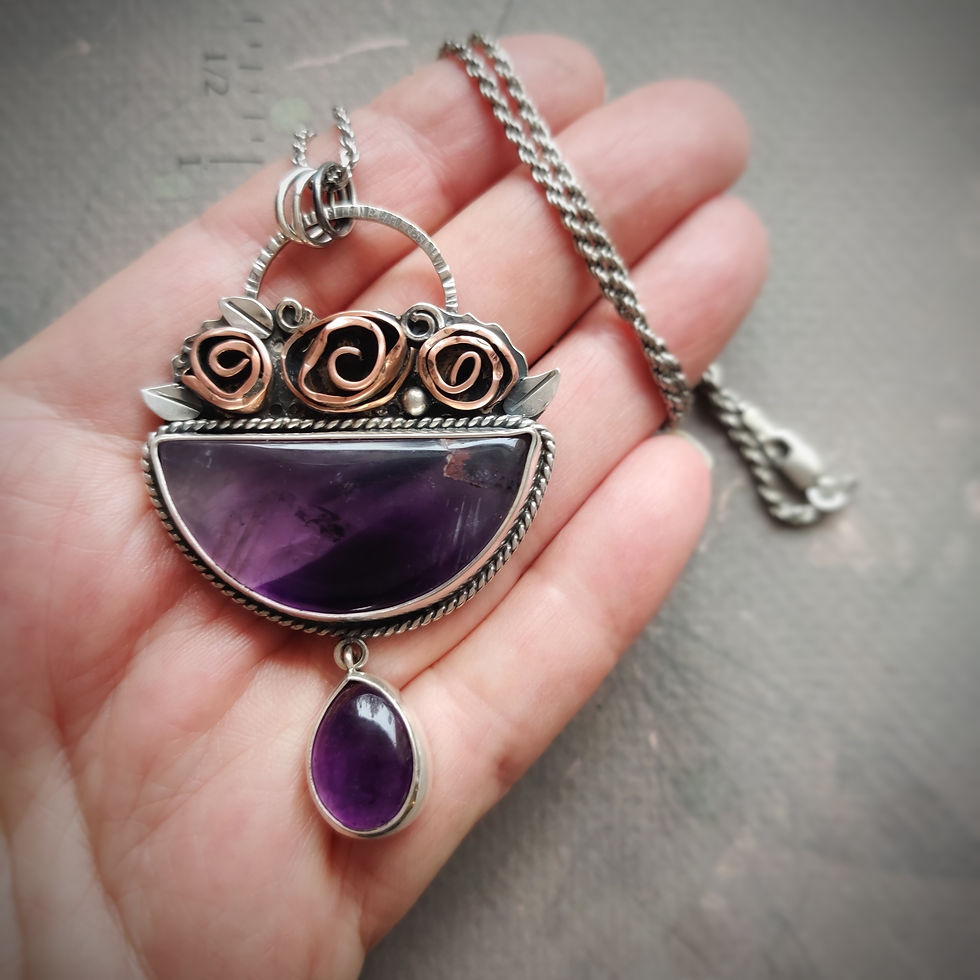 Thumbnail: Amethyst Copper Rose