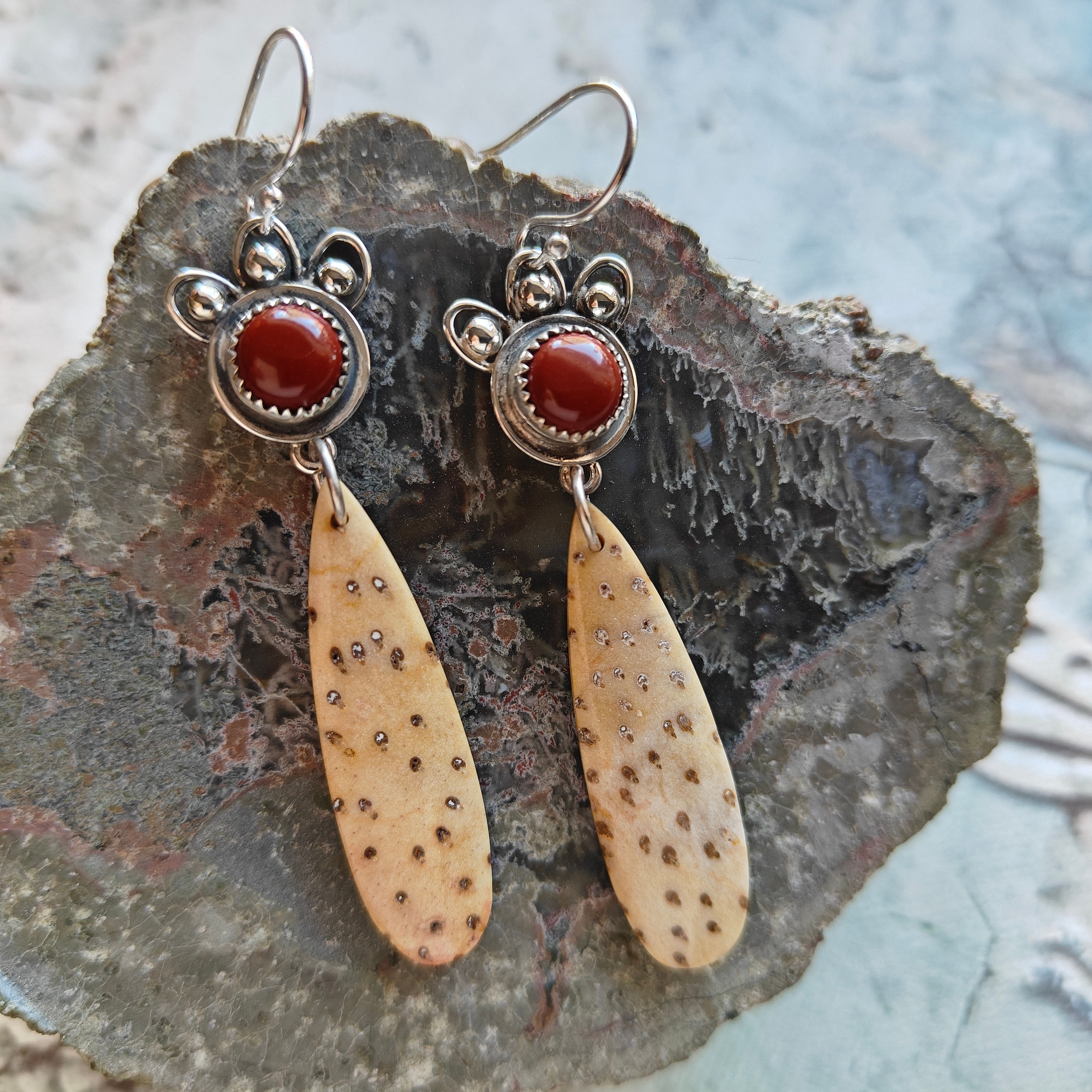 Desert Blooms .. opalized palm wood