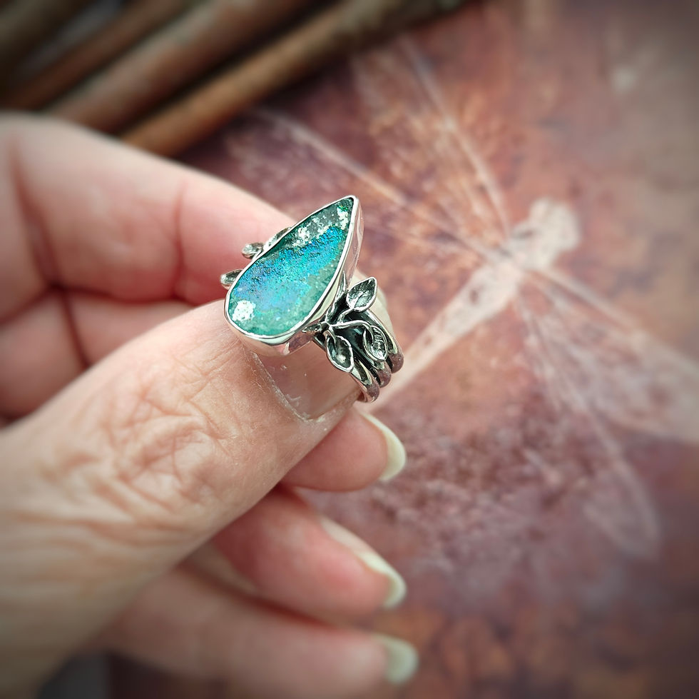 Thumbnail: Ancient Roman Glass Teardrop 