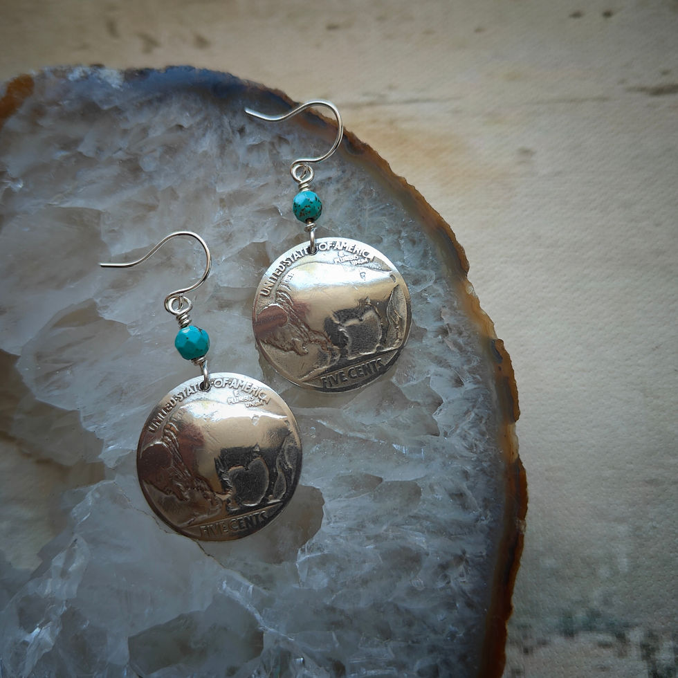 Thumbnail: Buffalo Nickels Chrysocolla 