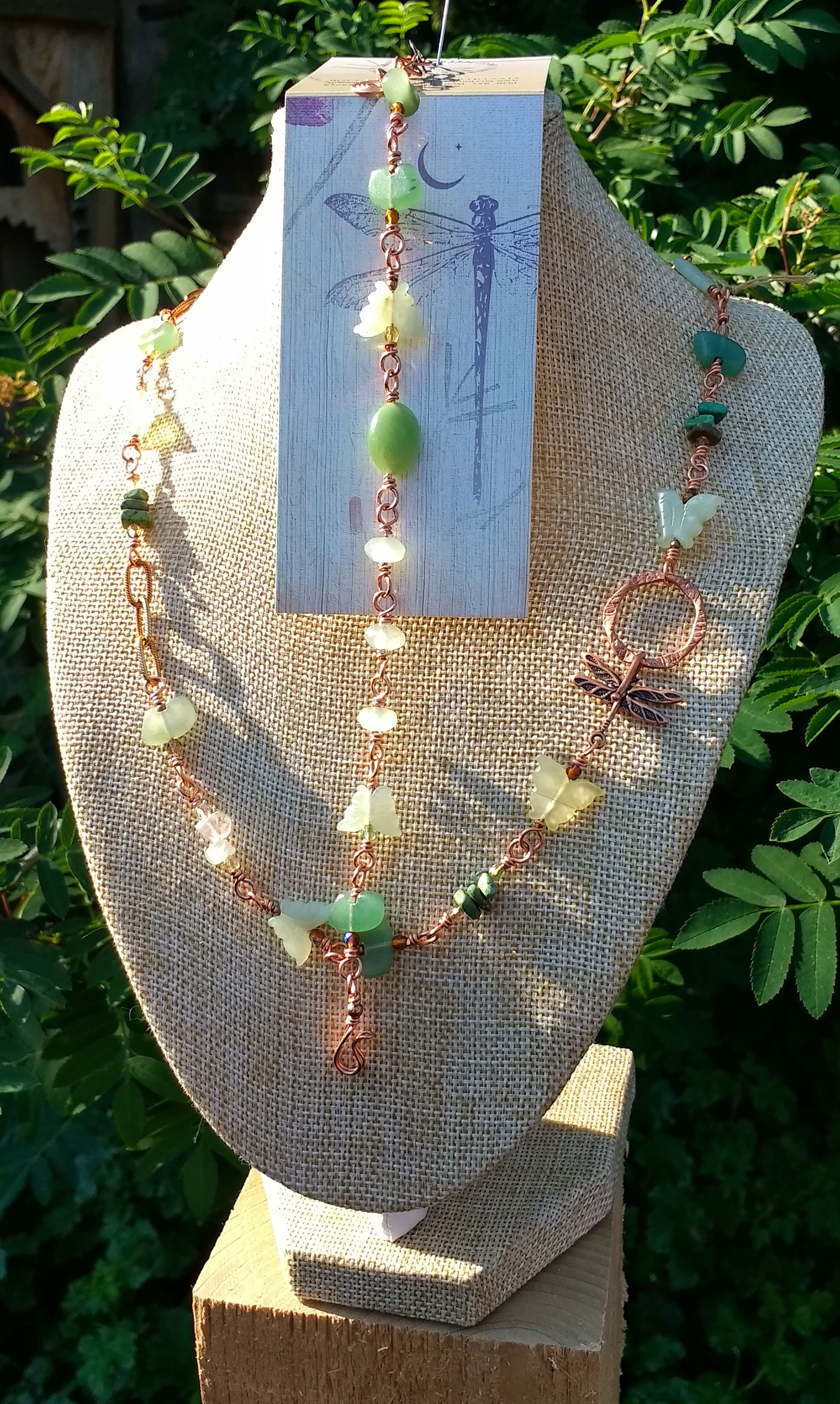 Necklace .. Dragonfly, Butterflies & Bears oh my