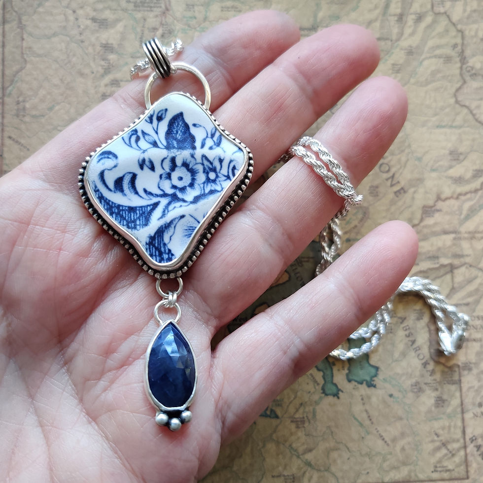 Thumbnail: Pottery Shard Series .. cottage garden 