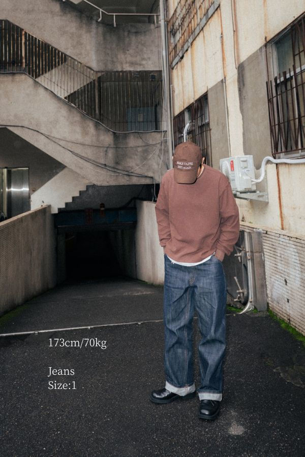 Miniatura: king-tián 14oz Straight Jeans（藍原牛）