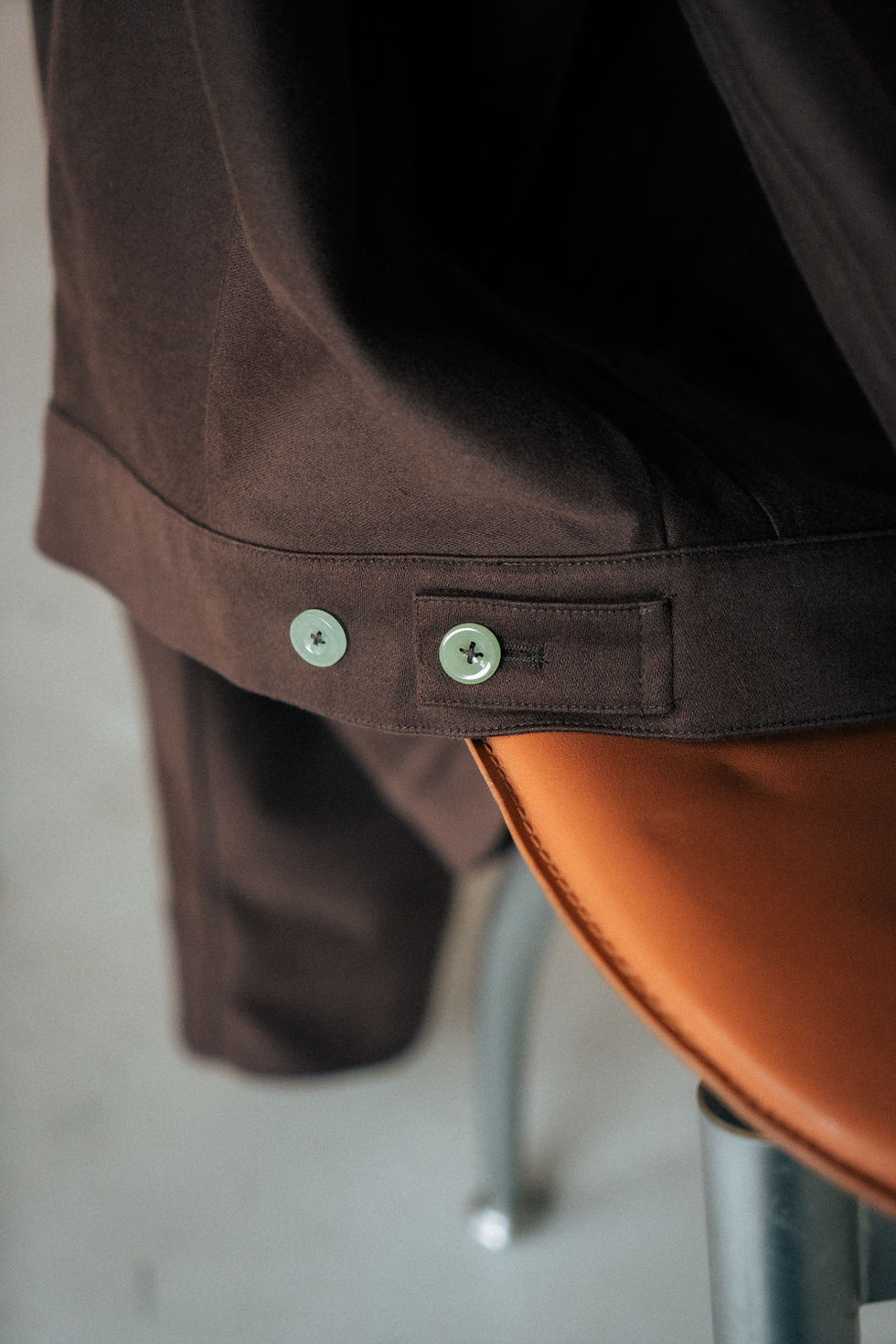Miniatura: iu-bí 991B Zippered Moleskin Jacket（深咖）