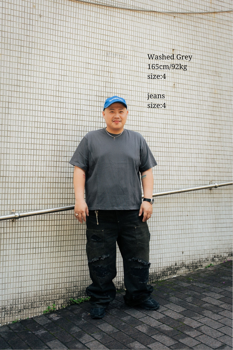 Miniatura: 粗勇2.0 tshoo-ióng 2.0 Double Knee Baggy Jeans