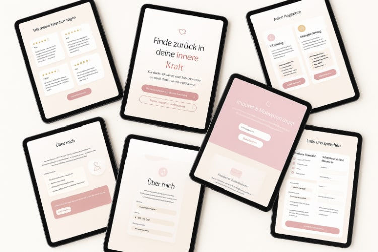 Miniaturbild: Spirituelle Begleitung - Websitevorlage für Coaches, Heiler:innen und Kreative