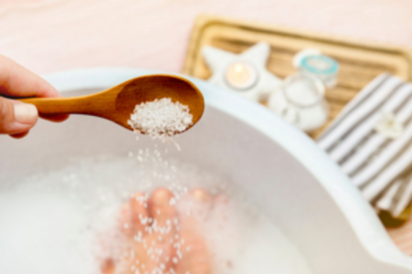 salt foot soak