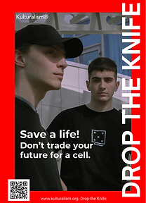 Kulturalism - Drop the knife A5 Poster (1).png