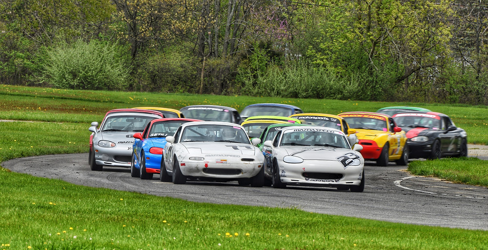 Mazada spec rolling start. (Waterford Hills raceway)