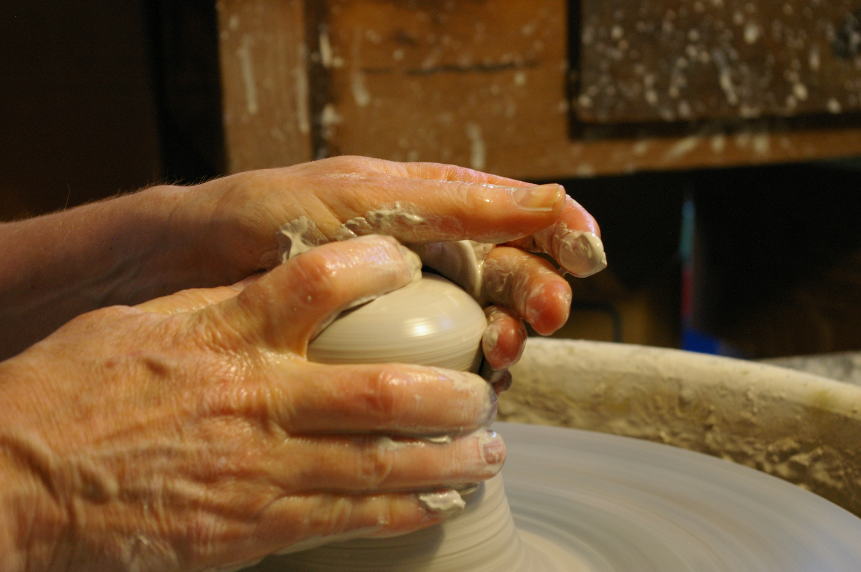 isolating a portion of clay