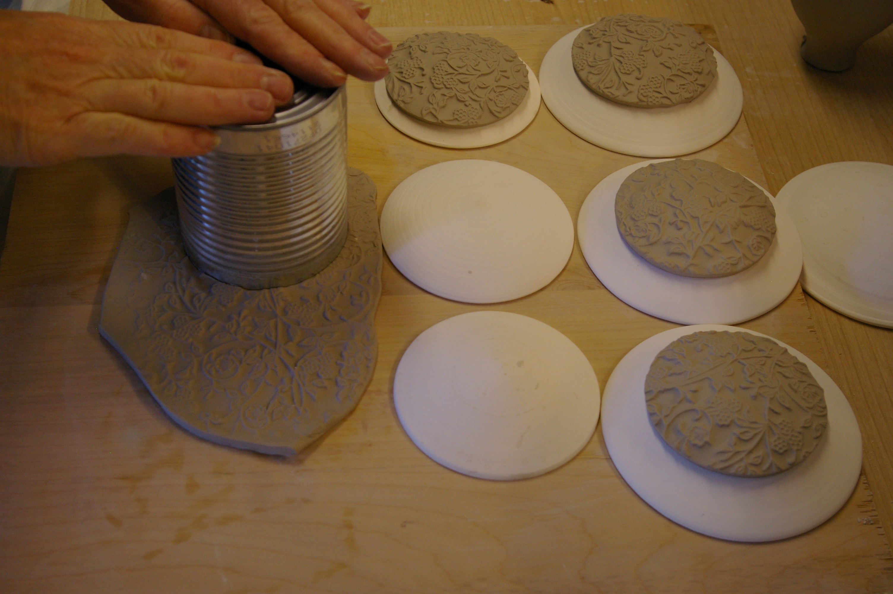 air inside helps pop out the clay