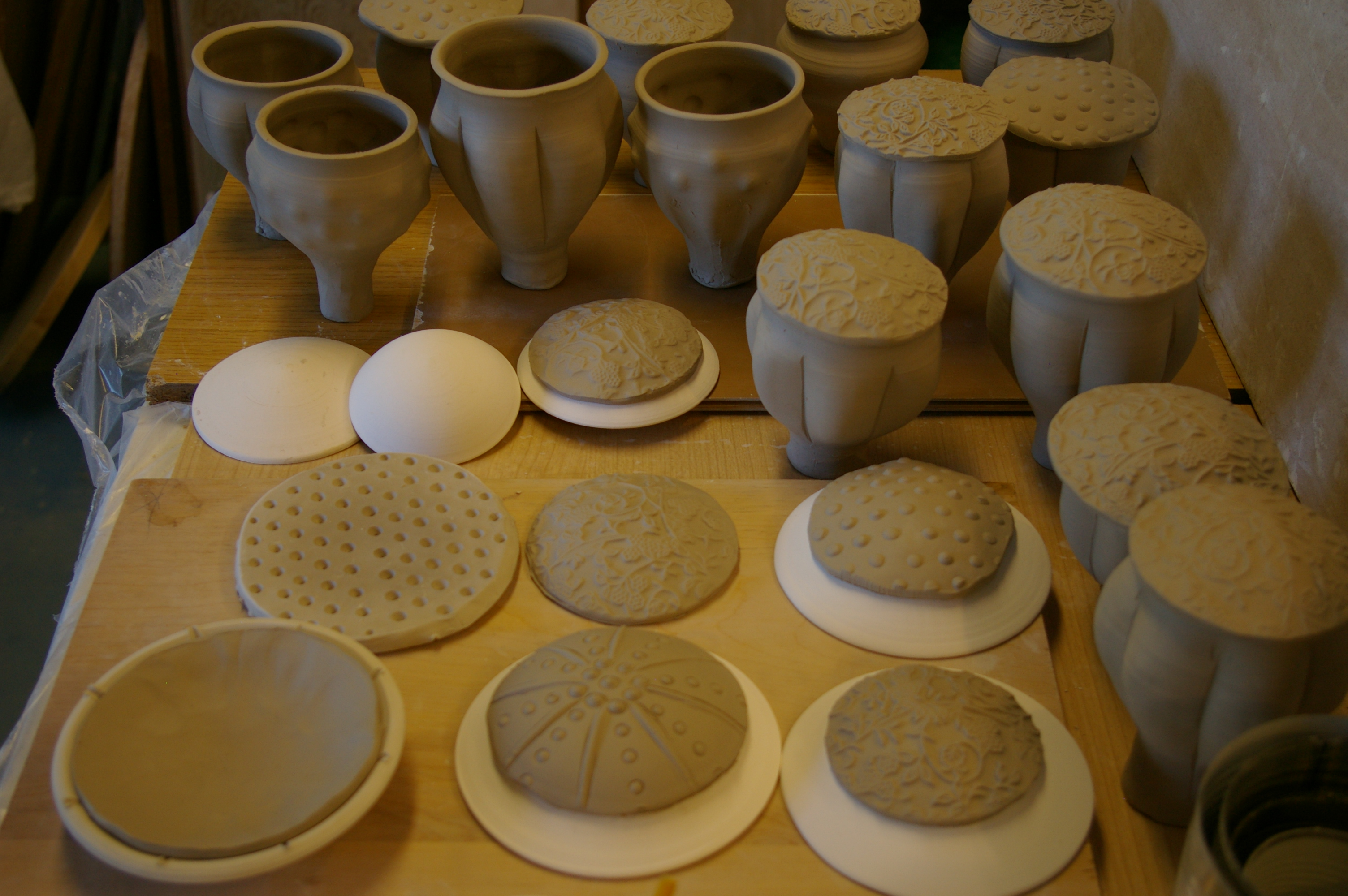 drape over convex bisque forms