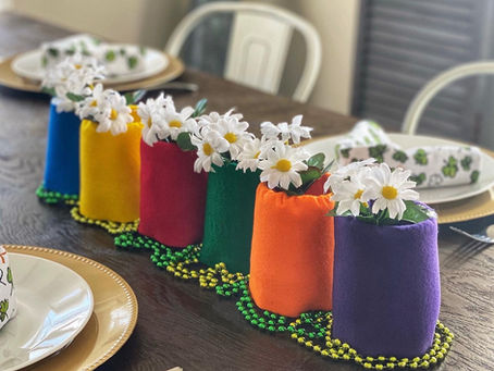Quick Rainbow Centerpiece