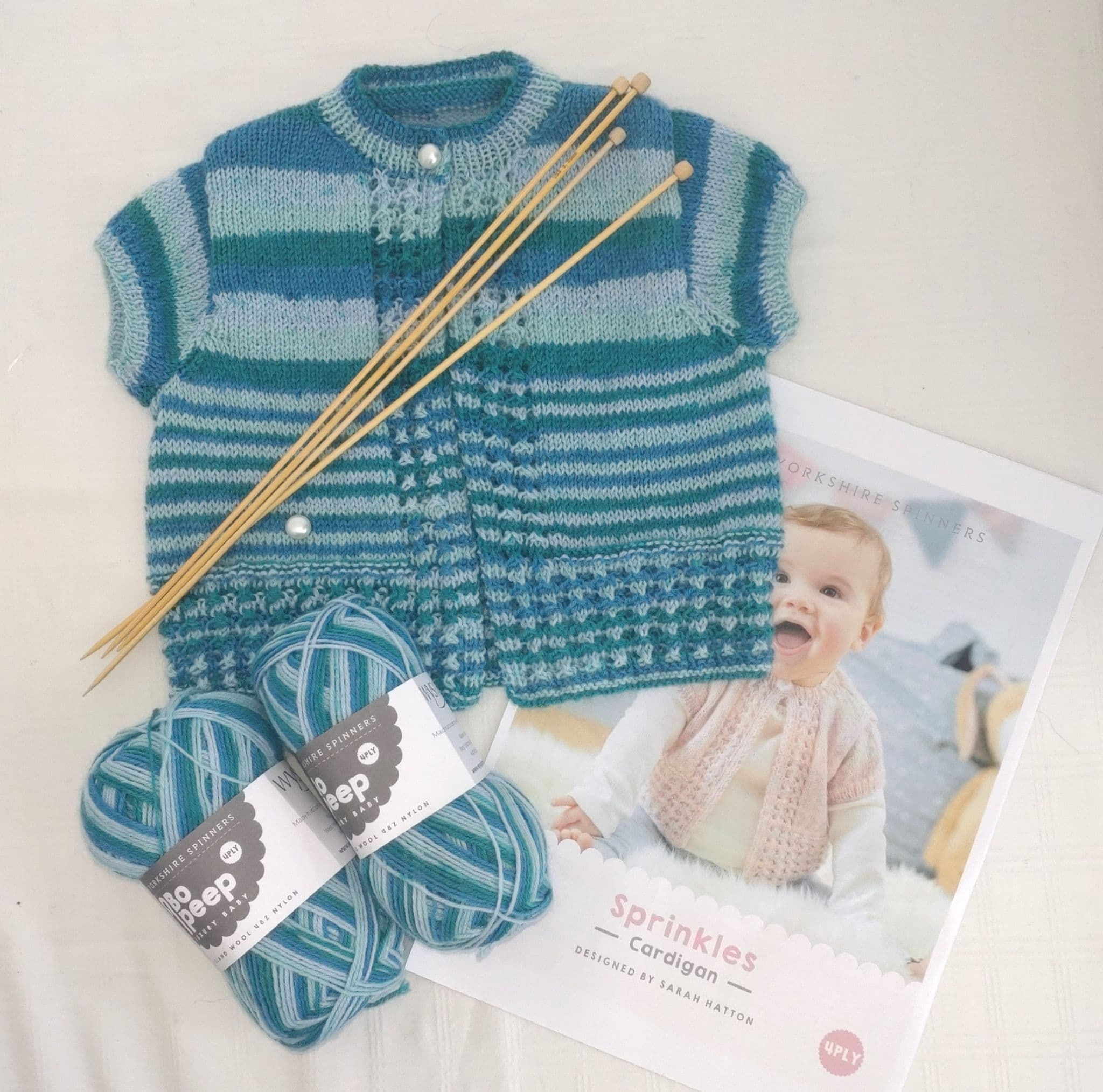Sprinkles Baby Cardigan Knitting kit
