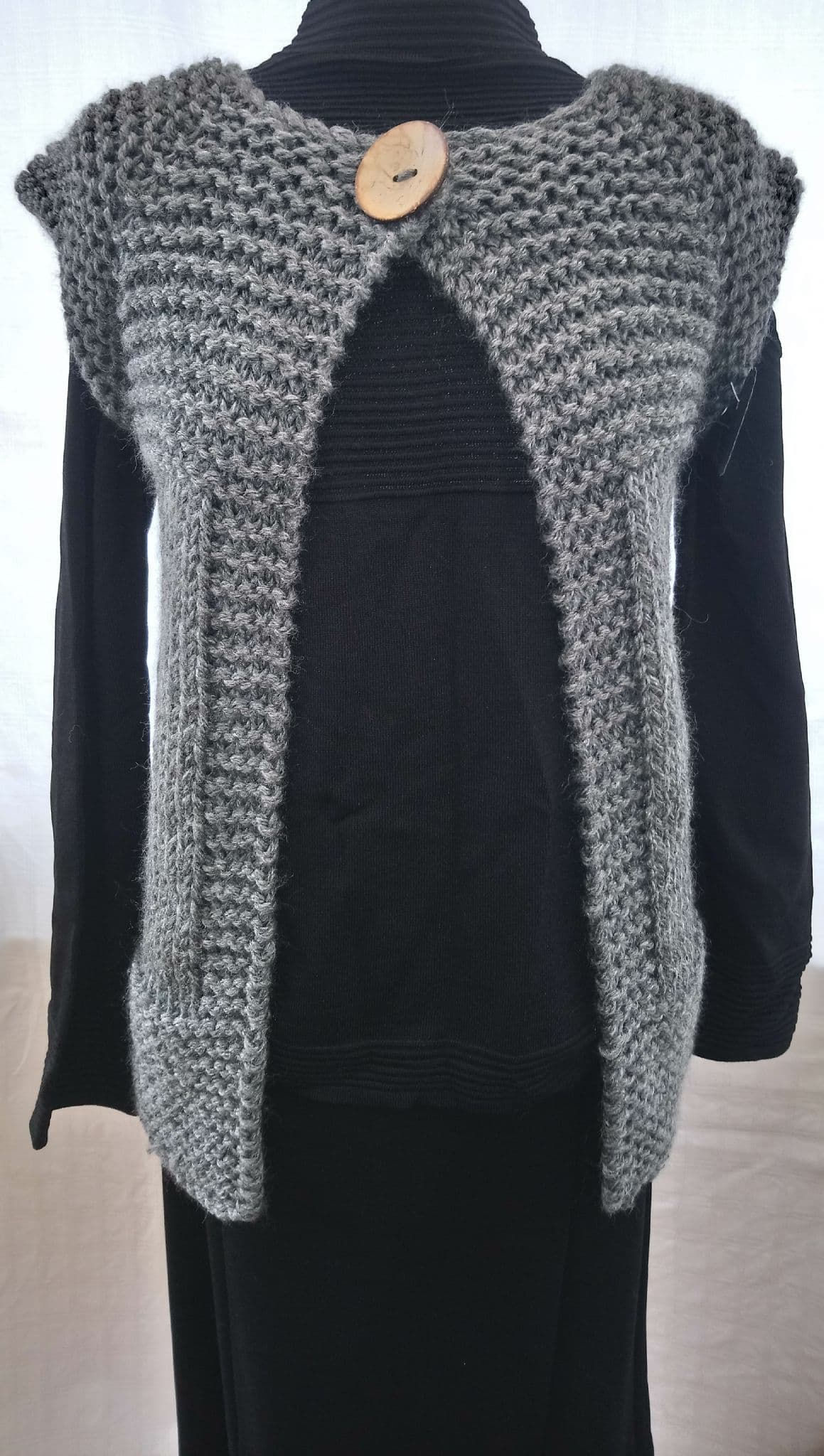 Chunky cap sleeved cardigan knitting kit