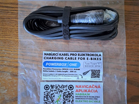 Nabíjacie káble pre elektro bicykle