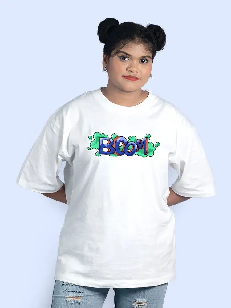 Thumbnail: Boom Skull Women Oversized T-Shirt