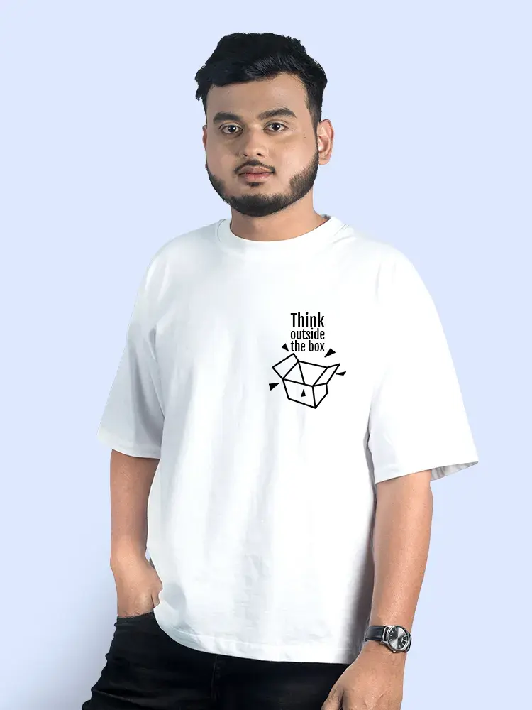 Thumbnail: Think Outside The Box Men Oversized T-Shirt