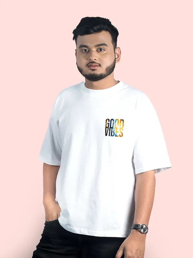 Thumbnail: Good Vibes Men Oversized T-Shirt