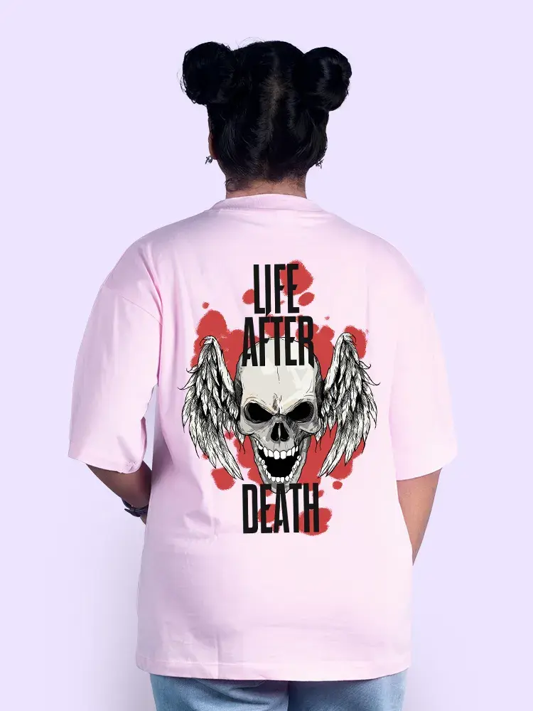 Thumbnail: Skull and Wings Women Oversized T-Shirt