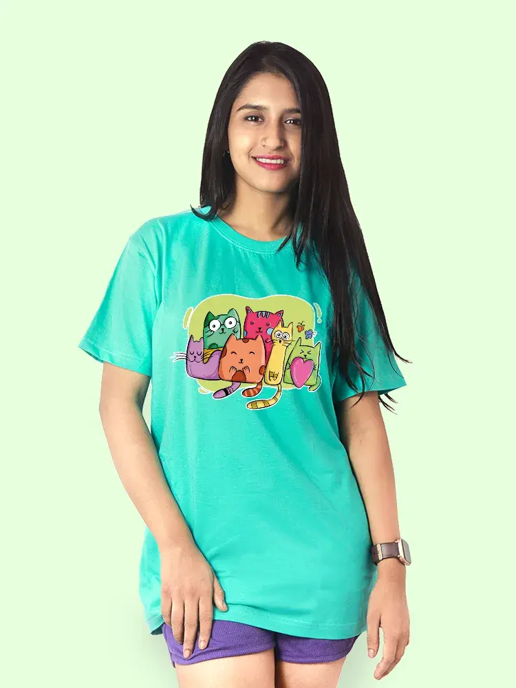 Thumbnail: Cats Doodle Women T-Shirt