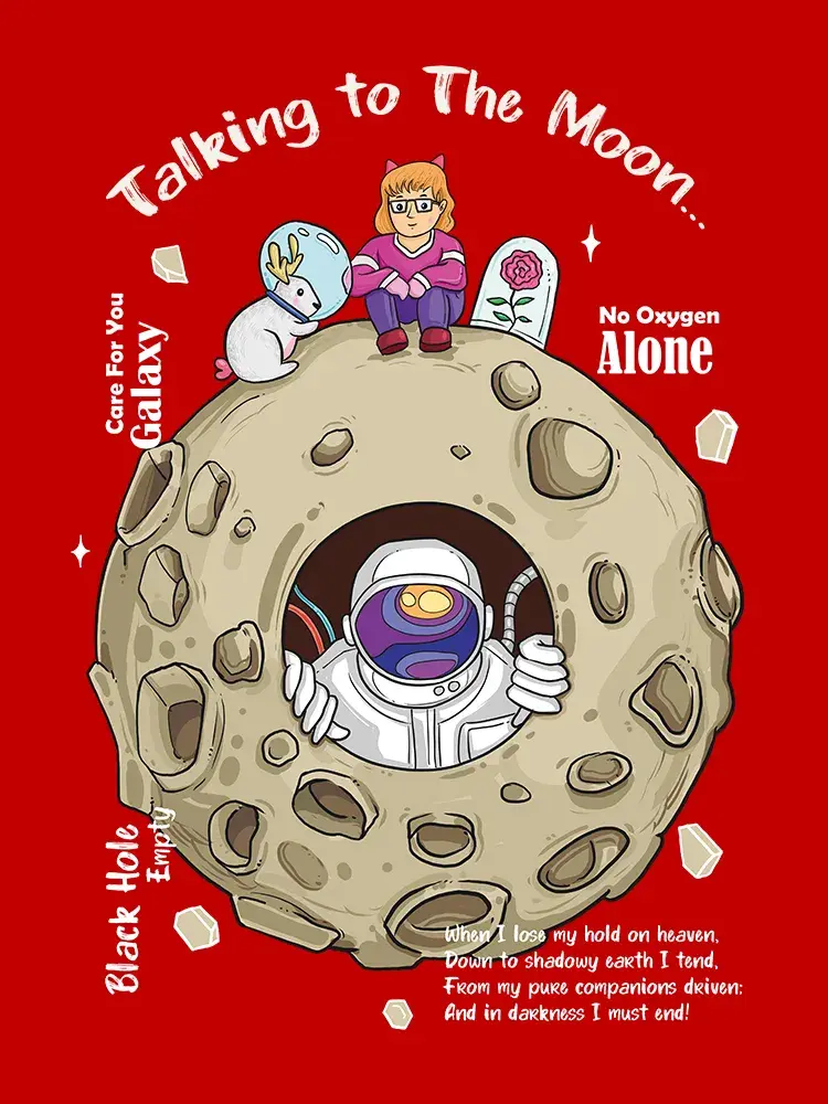 Thumbnail: Moon Child Women T-shirt