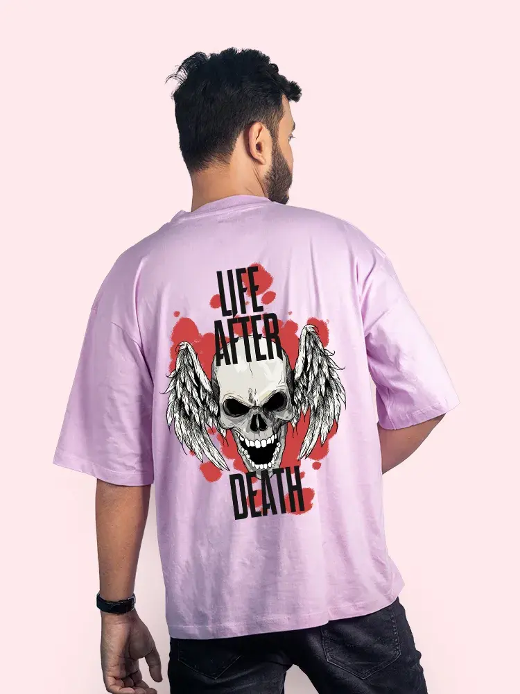 Thumbnail: Skull and Wings Men Oversized T-Shirt