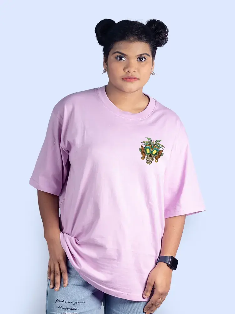 Thumbnail: Beneath The Mask a Story Unfolds Women Oversized T-Shirt