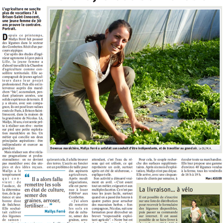 LE POTAGER DANS LA PRESSE